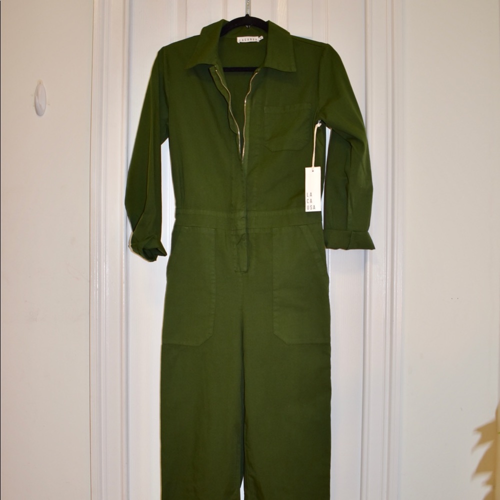 LACAUSA Pheonix Jumpsuit in Absynthe - Picture 2 of 4